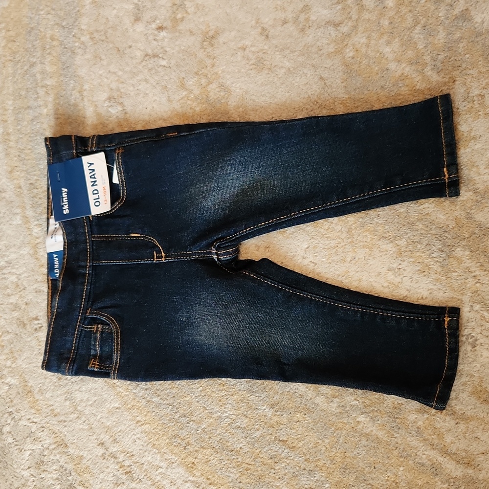 Old Navy infant dark wash skinny jeans